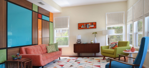 32 Inspirasi Desain Interior Mid Century Modern